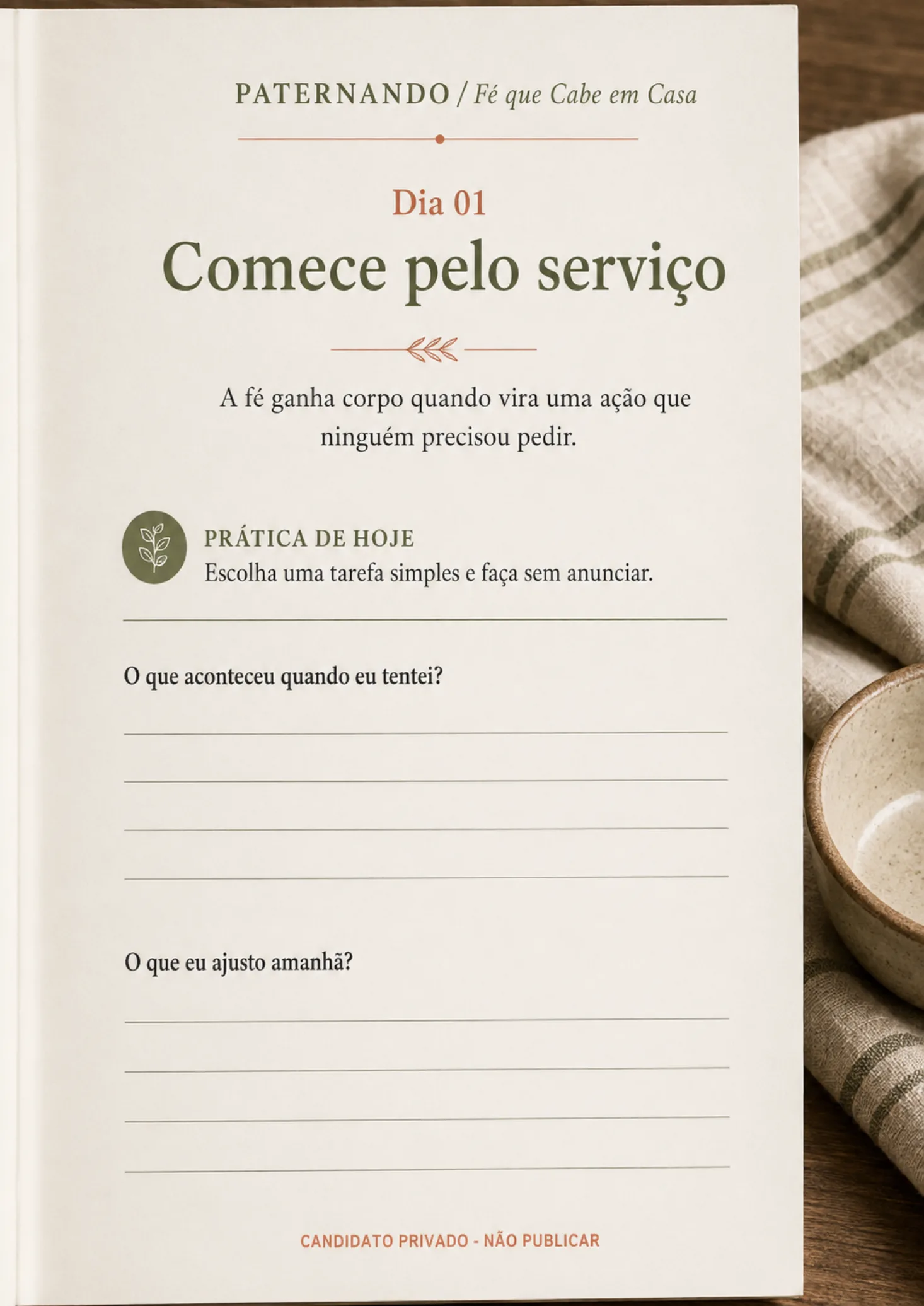 Prévia do Dia 01 do guia Fé que Cabe em Casa